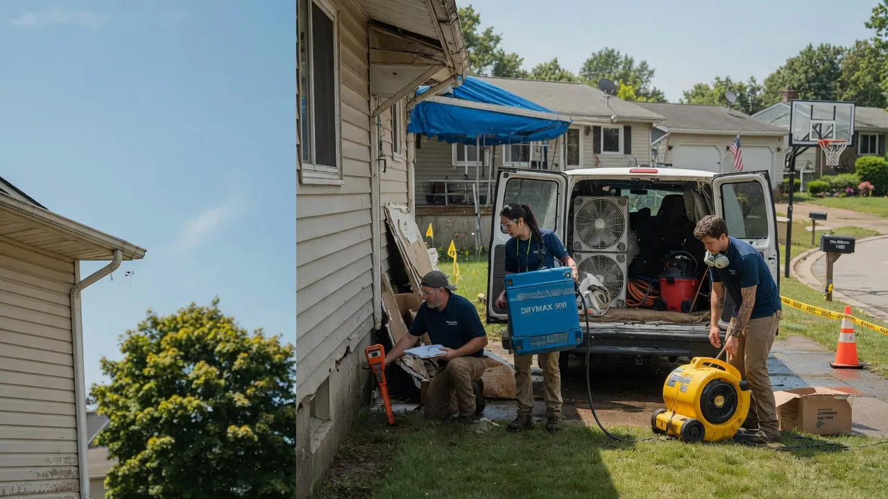 Ceiling Leak Cleanup in White Hall, IL near me